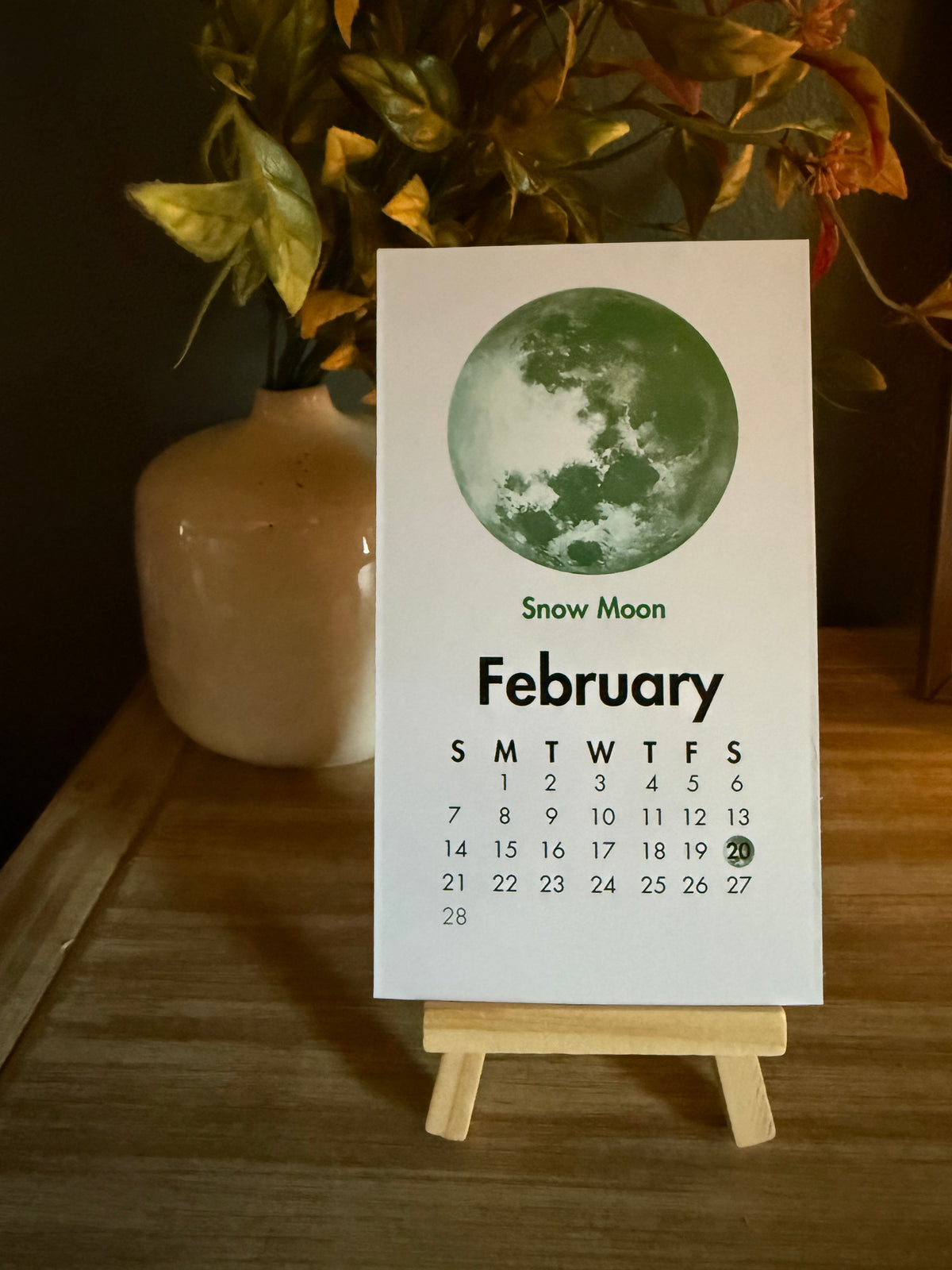 2027 Full Moon Desk Calendar