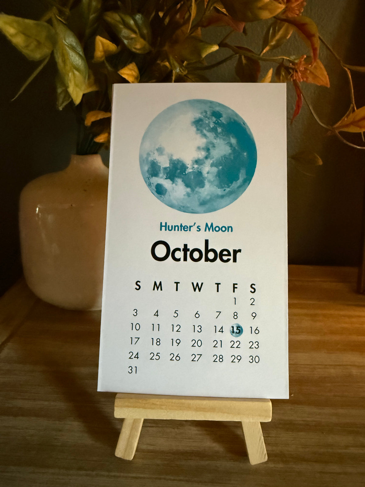 2027 Full Moon Desk Calendar