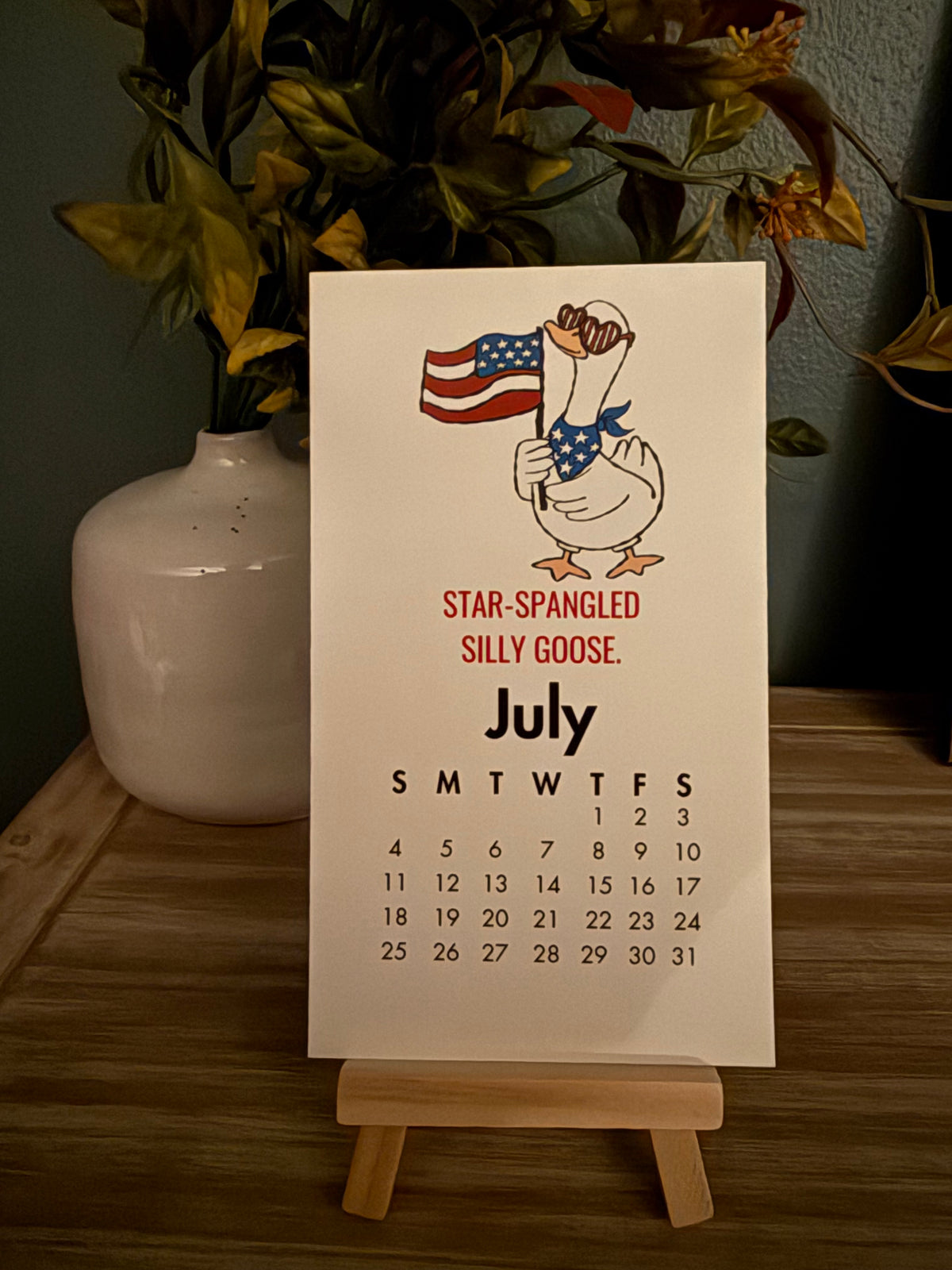 2027 Silly Goose Desk Calendar