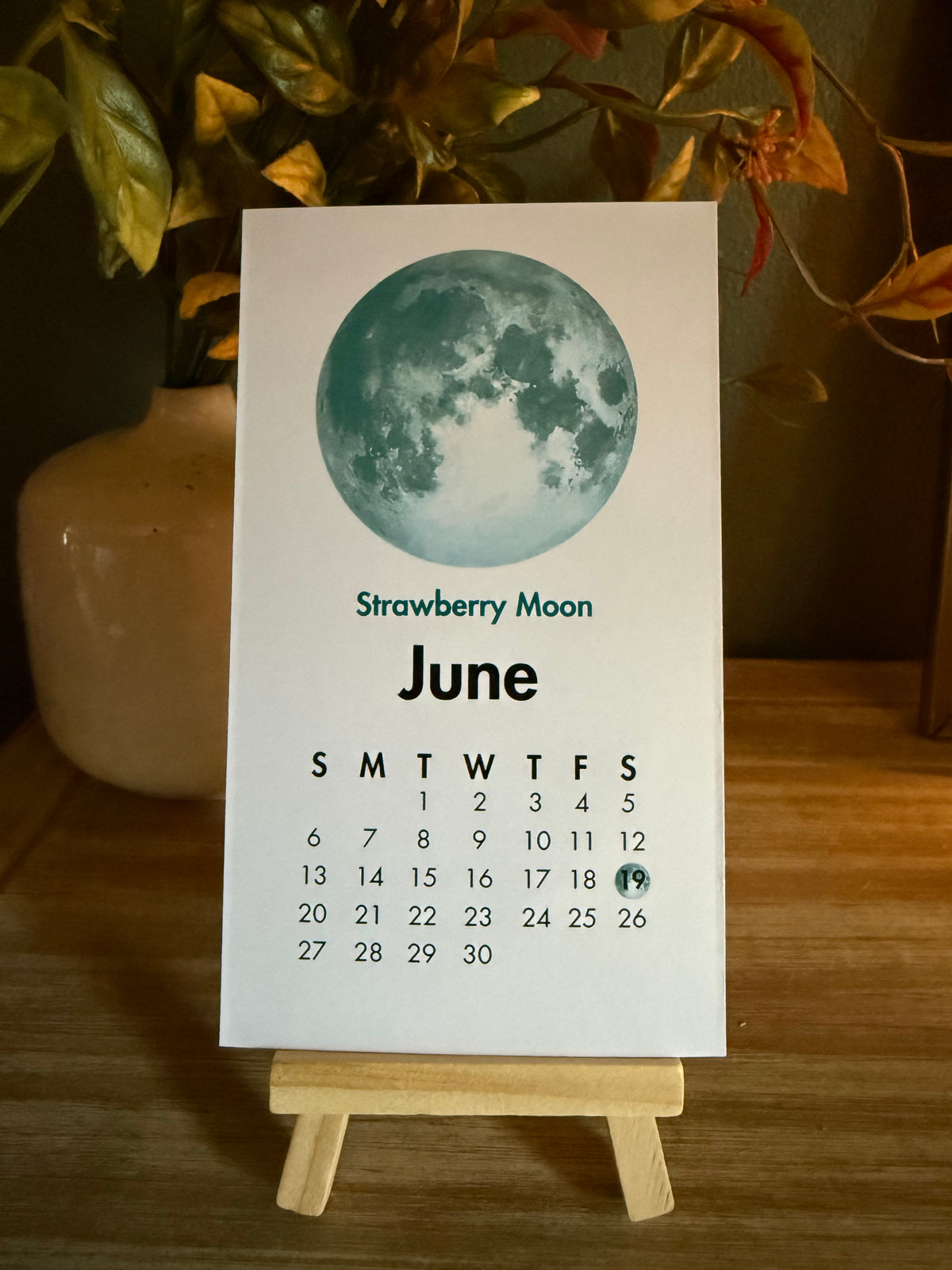 2027 Full Moon Desk Calendar