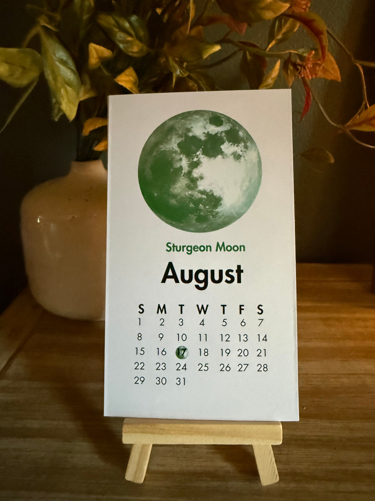 2027 Full Moon Desk Calendar