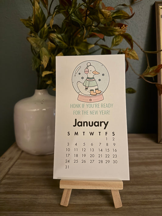 2027 Silly Goose Desk Calendar
