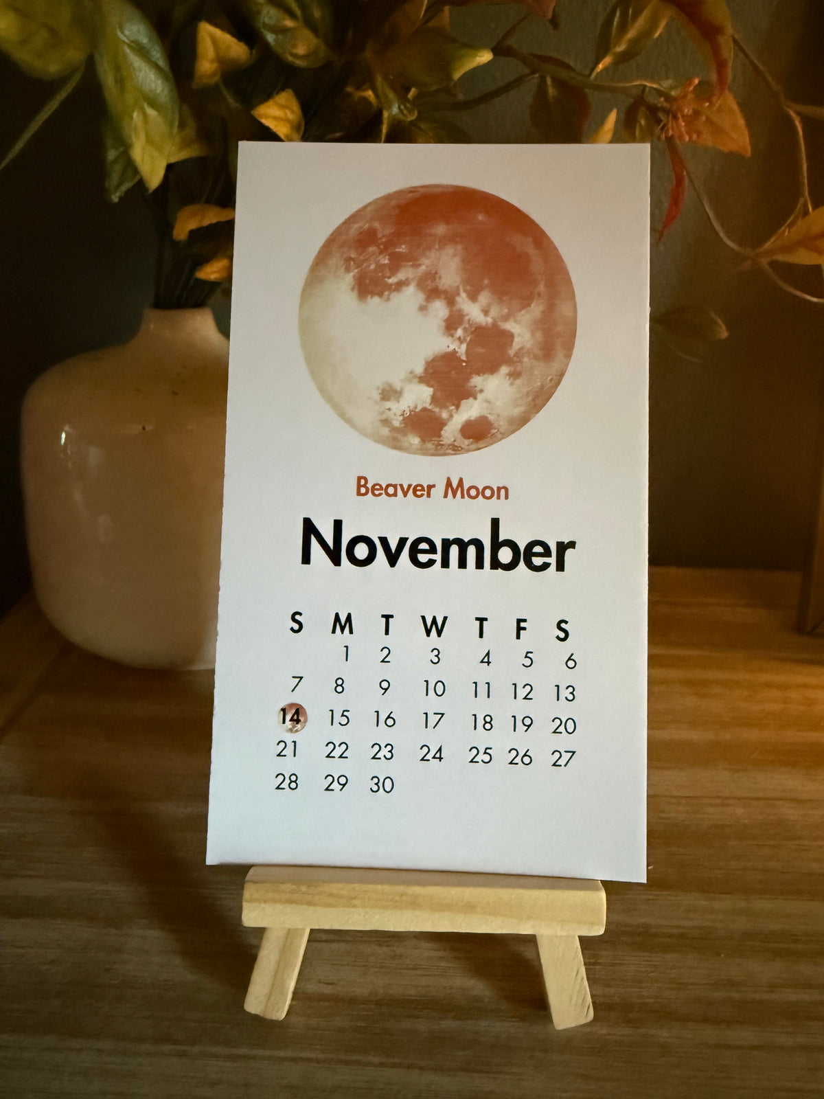2027 Full Moon Desk Calendar