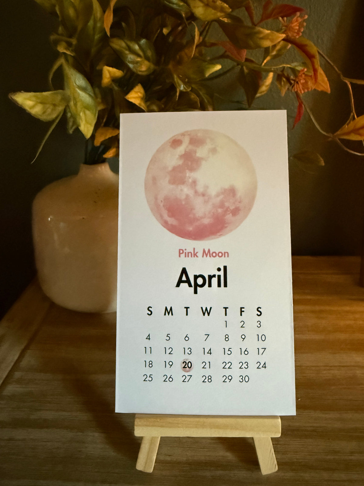 2027 Full Moon Desk Calendar