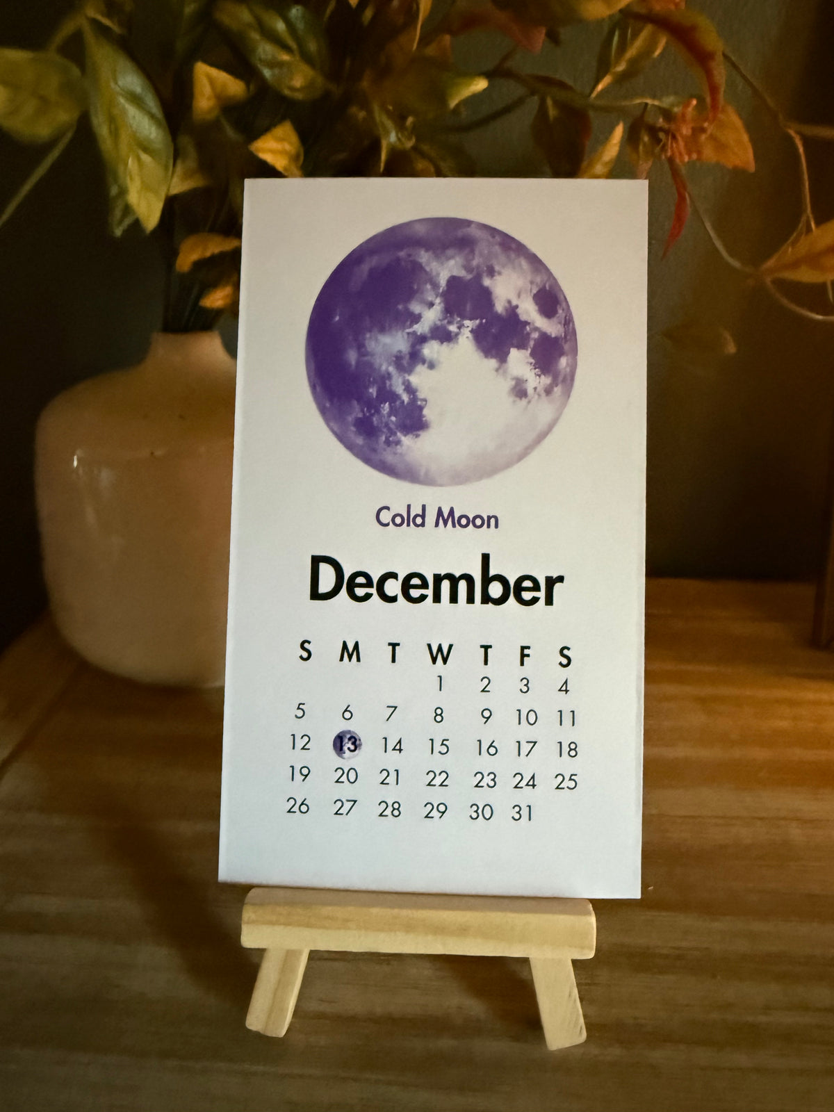 2027 Full Moon Desk Calendar