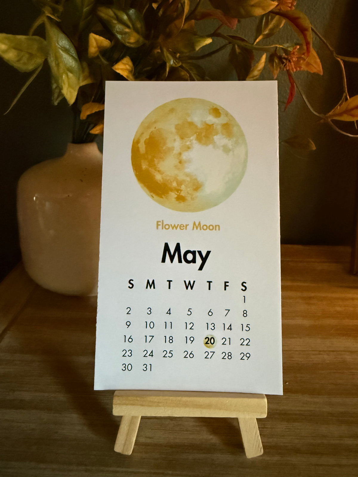 2027 Full Moon Desk Calendar