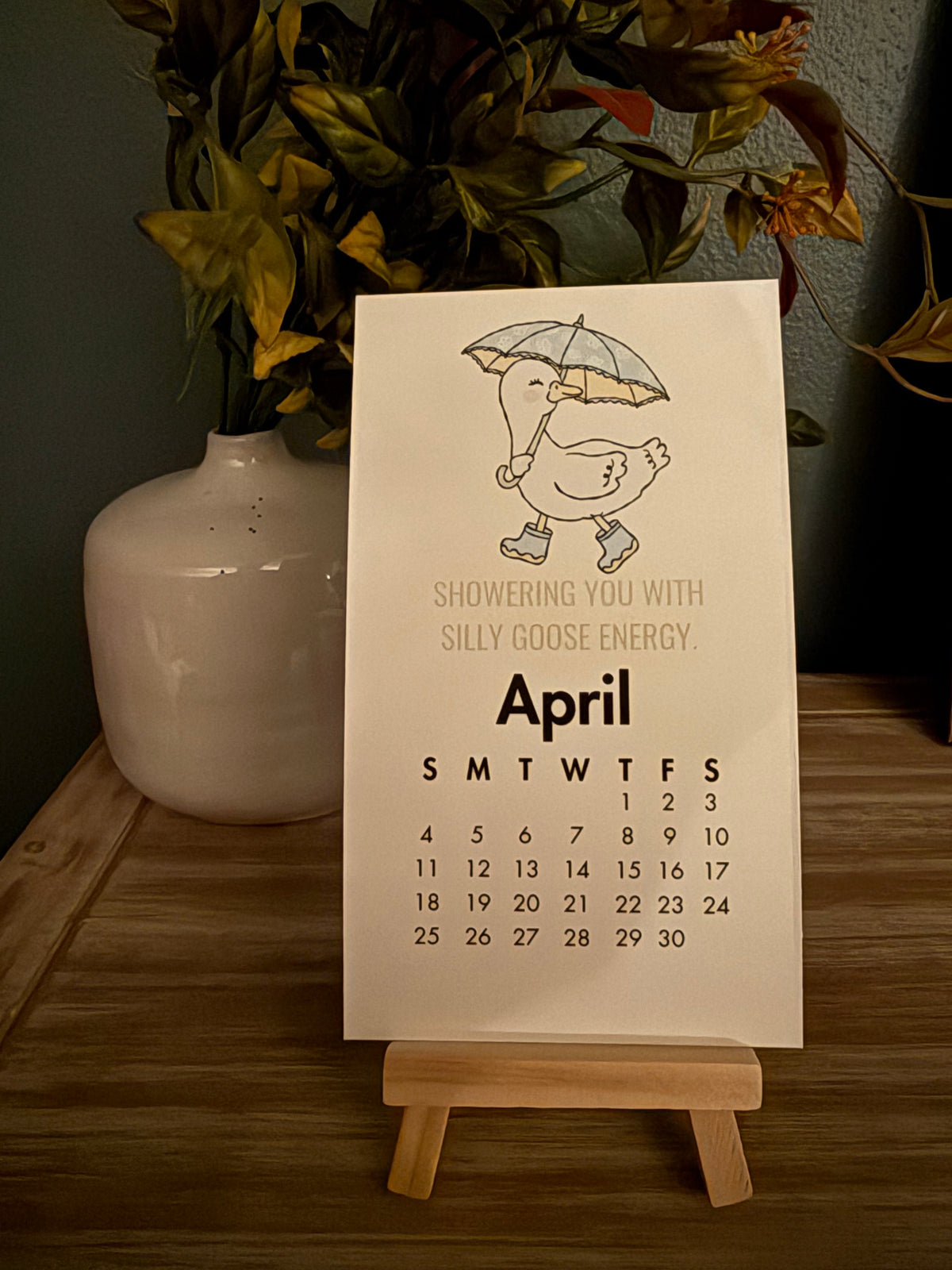 2027 Silly Goose Desk Calendar